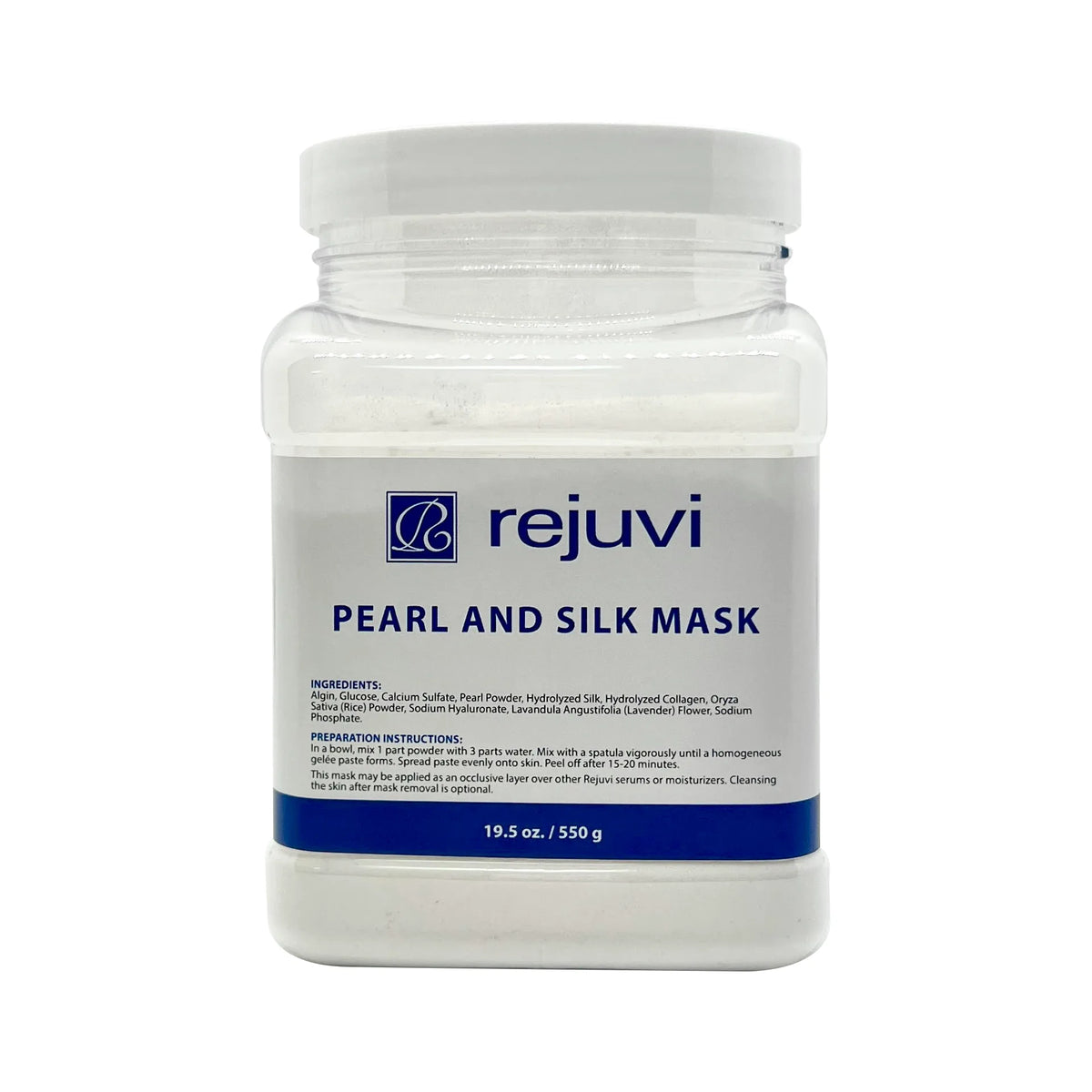 Rejuvi Máscara De Pérola E Seda 550g, Recipiente de pó