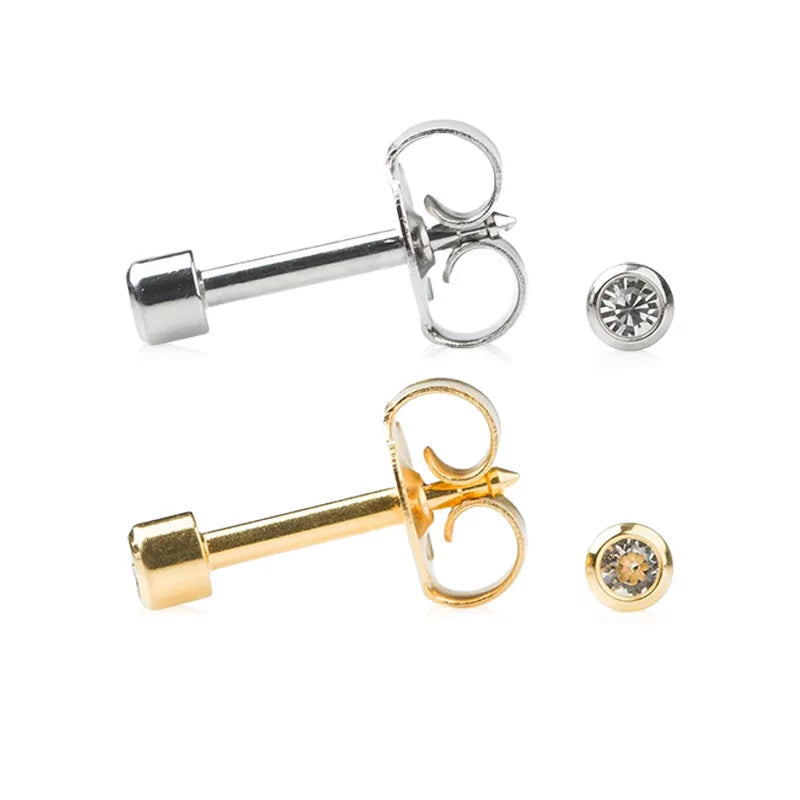 Brinco Studex April Crystal Bezel