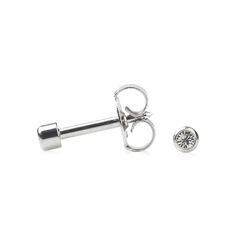 Brinco Studex April Crystal Bezel