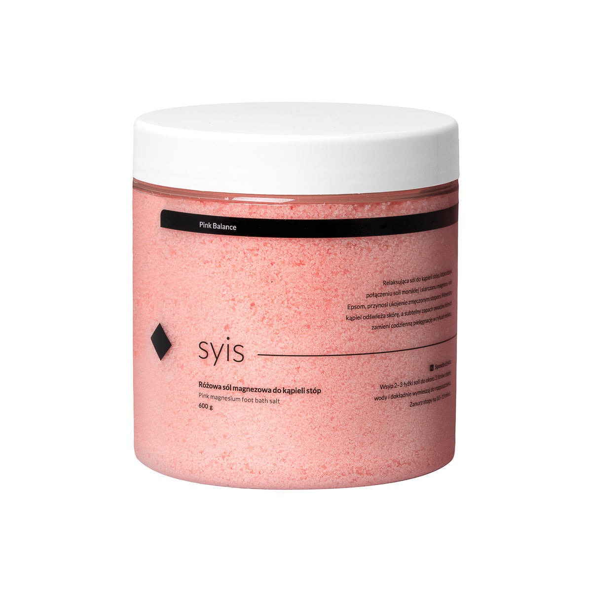 Syis Pink Balance – pink magnesium salt for foot baths 600 g - BVShop
