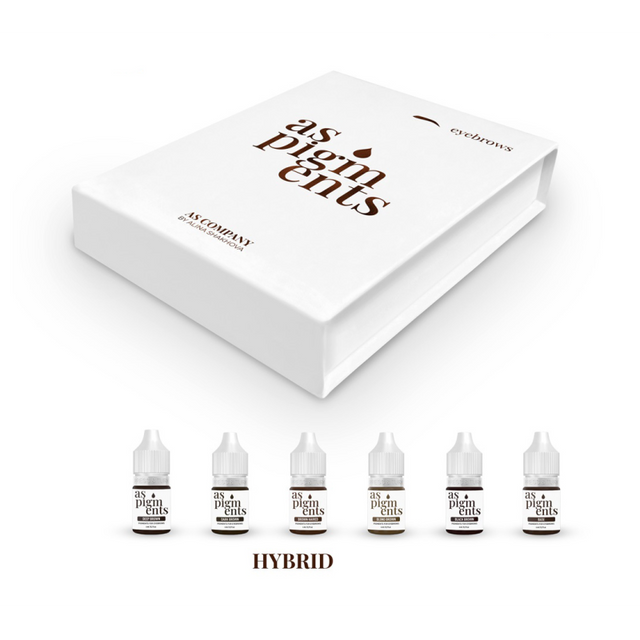 AS Company Eyebrow Set - AS PIGMENTS Hybrid 6 pcs/6ml - BVShop