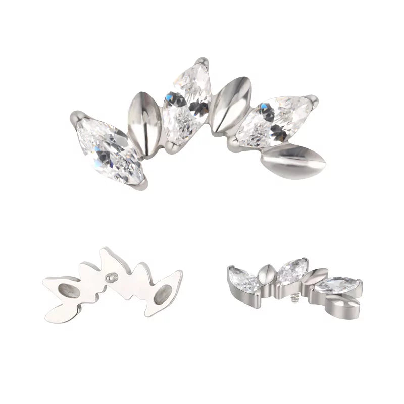 Anel de Titânio Alternativo Marquise