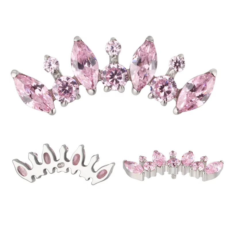 Anel de Titânio Redondo e Marquise