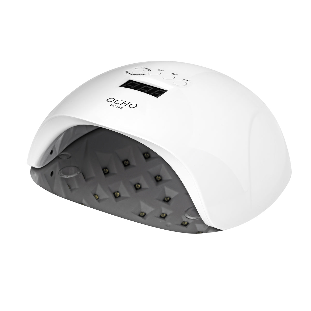 UV LED Lamp OCHO NAILS X13 65W white with mirrored bottom - BVShop