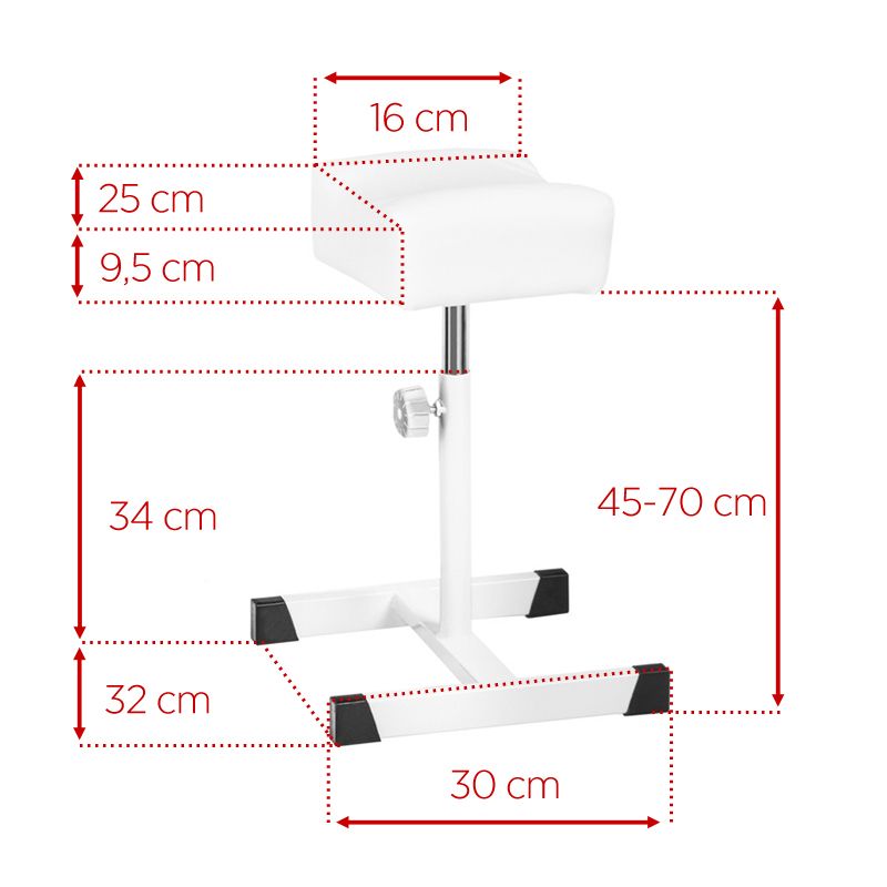 White bell pedicure footrest - BVShop