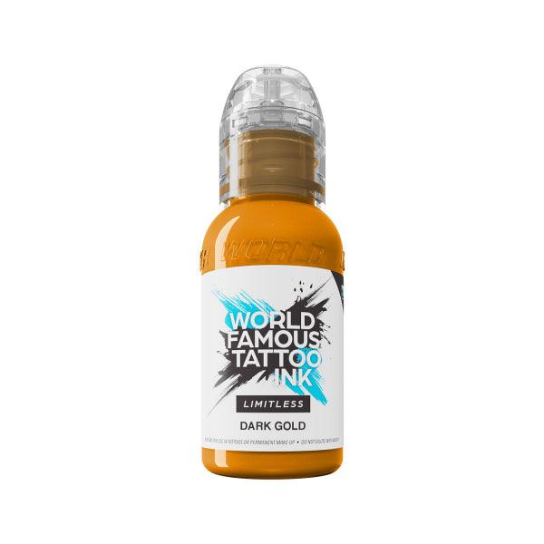 World Famous Limitless Tattoo Ink Dark Gold 30ml - BVShop