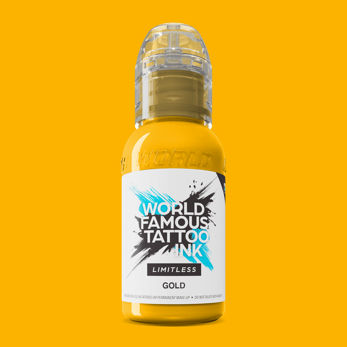 World Famous Limitless Tattoo Ink Gold 30ml - BVShop
