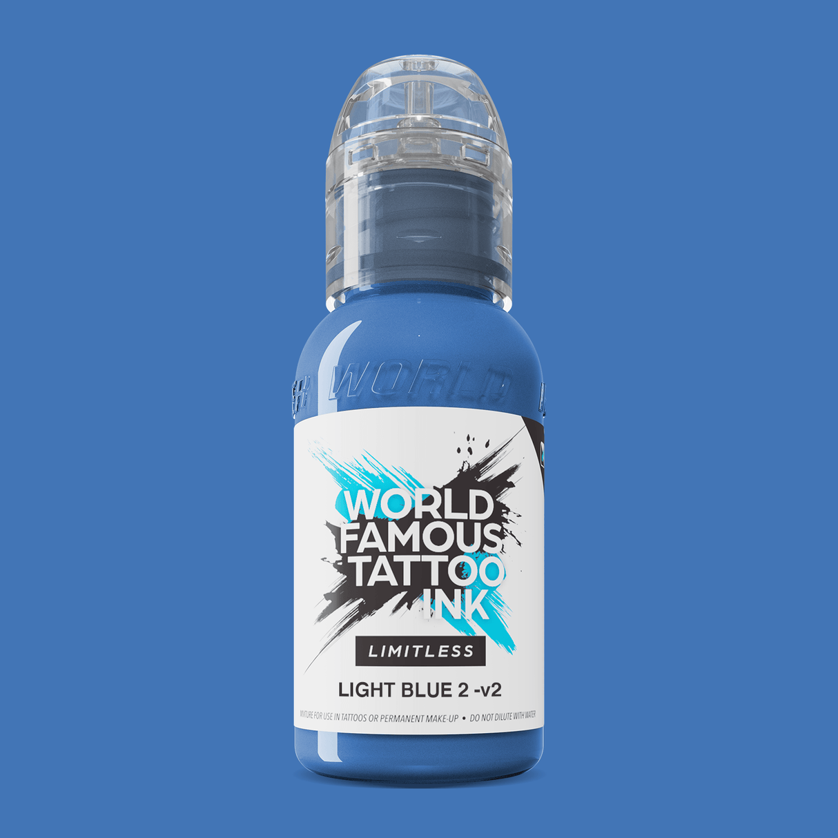 World Famous Limitless Tattoo Ink Light Blue 2 v2 30ml - BVShop