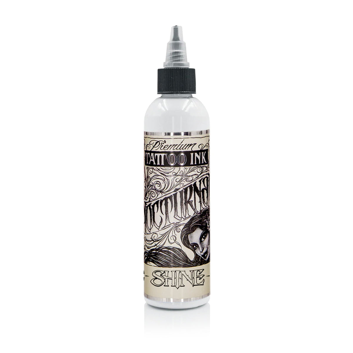 Nocturnal Shine White Legacy — frasco sobre fundo branco, exemplo de embalagem da família de produtos