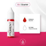 The Pigment 01 Scarlet Pigmento (15ml)