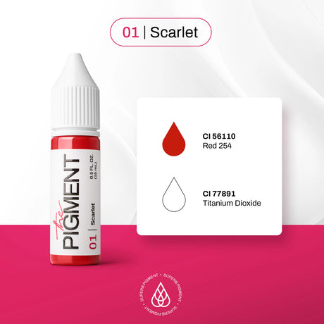 The Pigment 01 Scarlet Pigment (15ml) - BVShop
