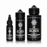 Nocturnal By Bishop Super Black 30ml, 118ml, 295ml — comparação dos tamanhos dos frascos