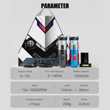 Mast Racer Pro Armor Edition Black Wireless Tattoo Pen 4.2mm Stroke 2 Batteries - BVShop