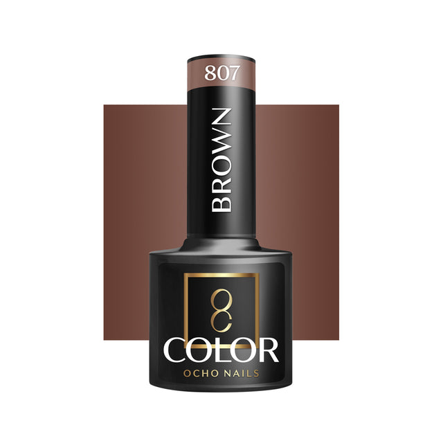 OCHO NAILS Hybrid nail polish brown 807 -5 g - BVShop