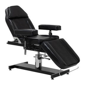Pro Ink 210DH black tattoo client chair with hydraulic lift