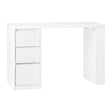 G031 white cosmetic desk with three drawers for beauty salon