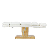 Sillon Cloud electric cosmetic chair in a comfortable semi-reclined position