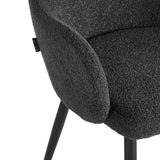 Slim black metal legs on 4RICO Intra reception chair