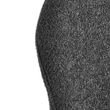 4RICO Lucente black sherpa chair with profiled backrest and black metal legs