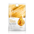 Depilflax 100 flexible gold wax for hair removal in 1000g container, featuring low melting point and Oro 5AB formulation.