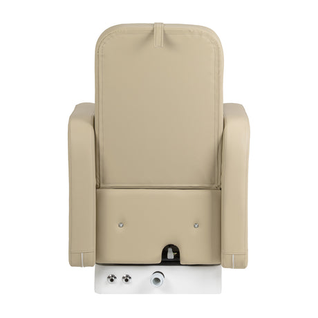 Sillon Elysia SPA pedicure chair mixer tap handpiece storage beige professional