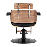 Gabbiano Florencja hairdresser chair with round black base and footrest