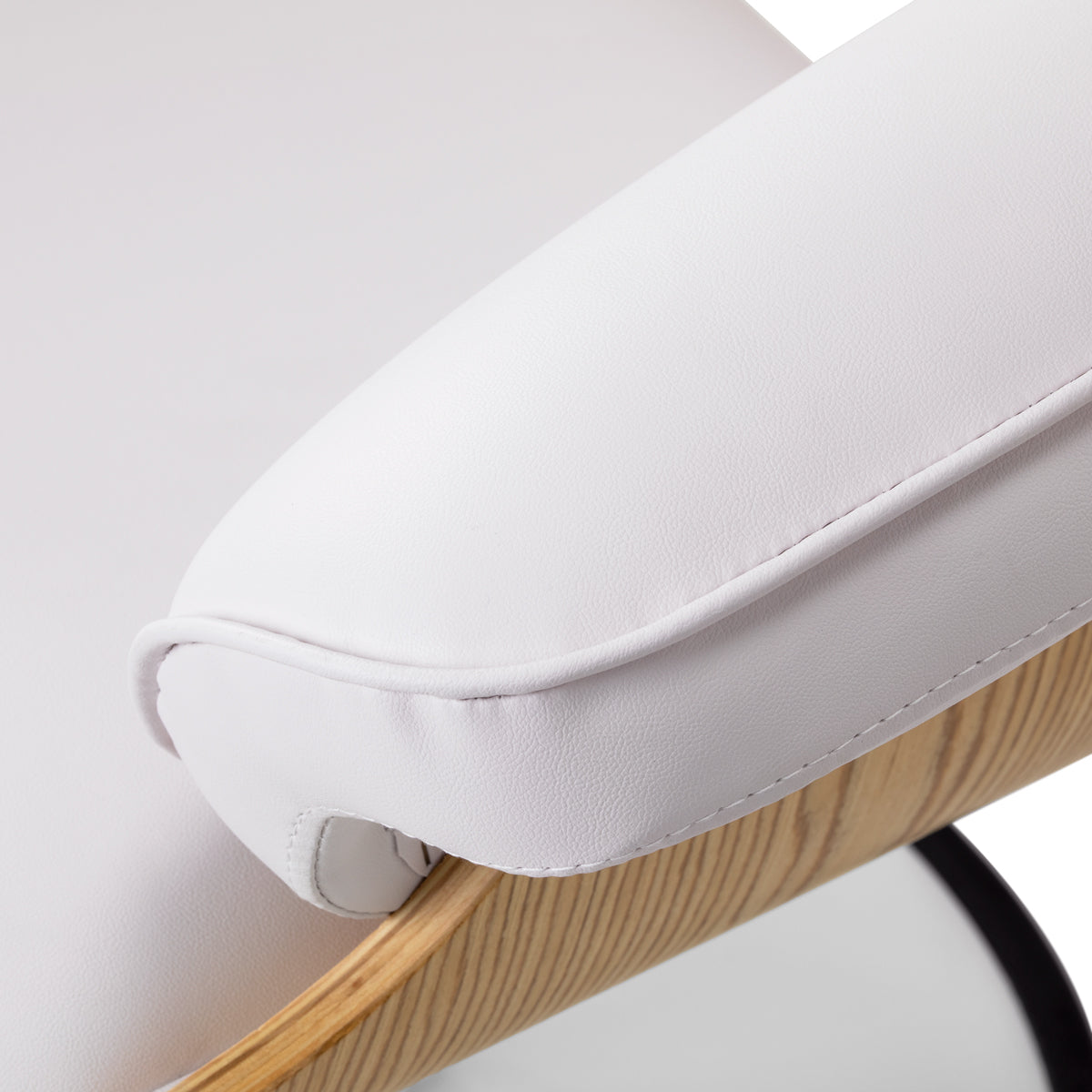 Gabbiano Florence white salon chair with button detailing and armrests