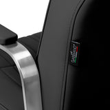 Black GABBIANO Hairdressing Chair Gabbiano Acri with adjustable height and padded seat for professional salon styling.
