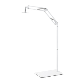 GLOW suporte ajustável para lâmpada UV/LED de pedicure – Branco; braço articulado, primeira posição