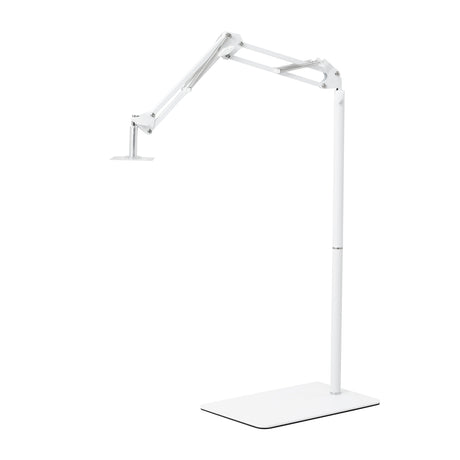 GLOW suporte ajustável para lâmpada UV/LED de pedicure – Branco; braço articulado, outra posição