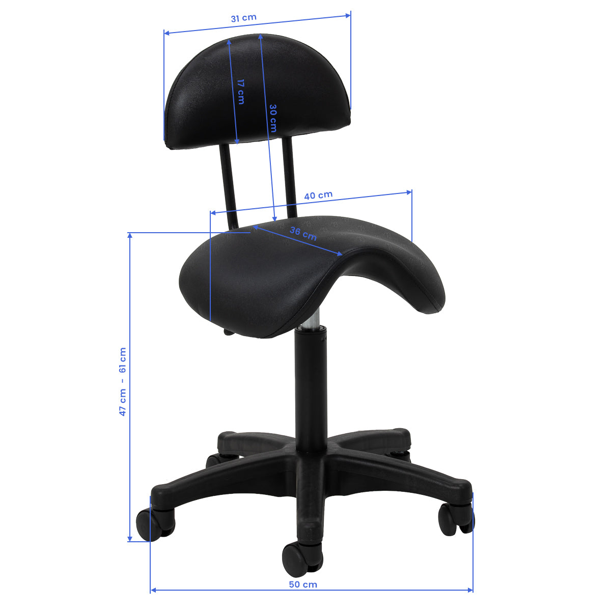 Banco cosmético ergonómico ACTIVESHOP 6001 para salão profissional