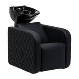 Sylvia Plus electric hairdressing wash unit with massage Black