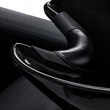 Sylvia Plus black synthetic leather upholstery