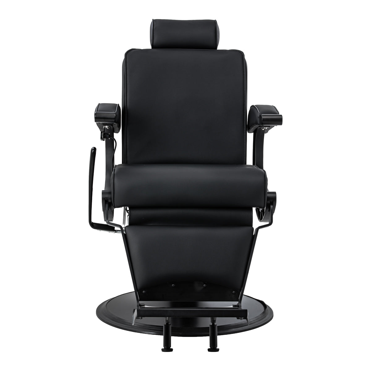 Gabbiano Continental Cadeira De Barbeiro Com Massagem – Preta · Vista frontal