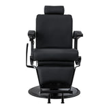 Gabbiano Continental Cadeira De Barbeiro Com Massagem – Preta · Vista frontal