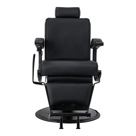 Gabbiano Continental Cadeira De Barbeiro Com Massagem – Preta · Vista frontal