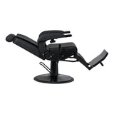 Gabbiano Continental Cadeira De Barbeiro Com Massagem – Preta · Posição reclinada