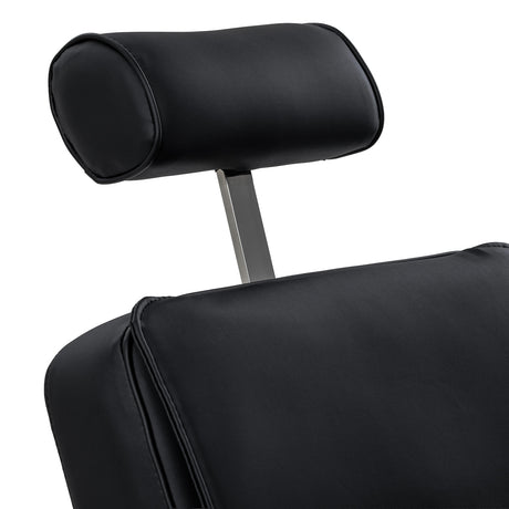 Gabbiano Continental Cadeira De Barbeiro Com Massagem – Preta · Apoio de cabeça estendido