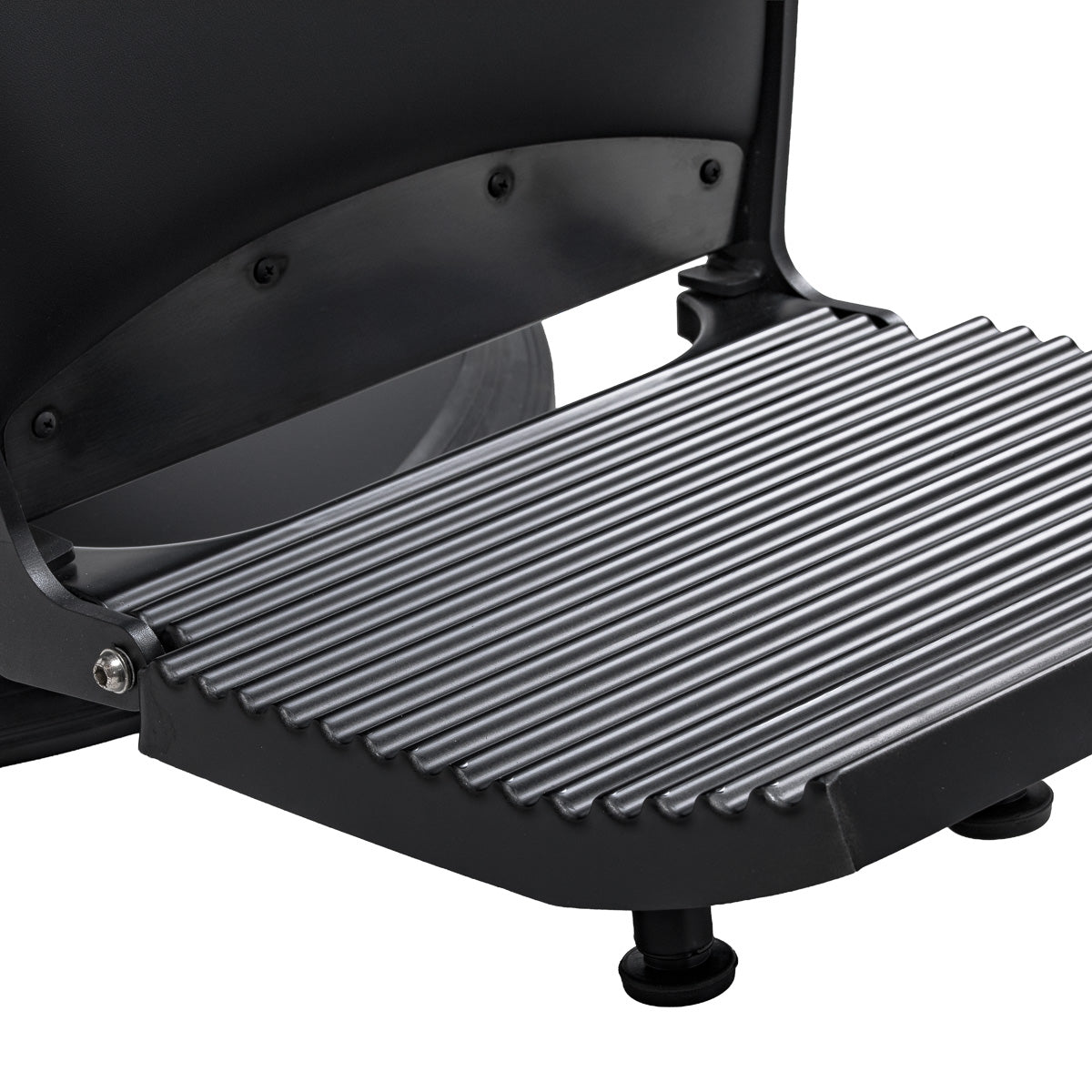 Gabbiano Continental Cadeira De Barbeiro Com Massagem – Preta · Pormenor do apoio dos pés