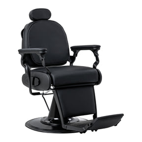 Gabbiano Francesco Cadeira De Barbeiro Com Massagem – Preta, Base Preta · Vista geral