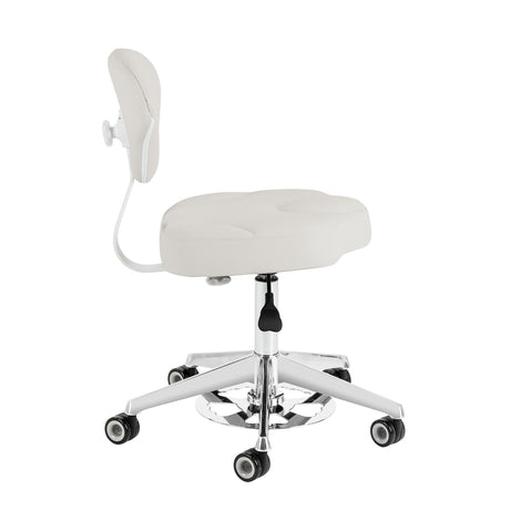 Azzurro 156-F salon stool with adjustable backrest – rear view