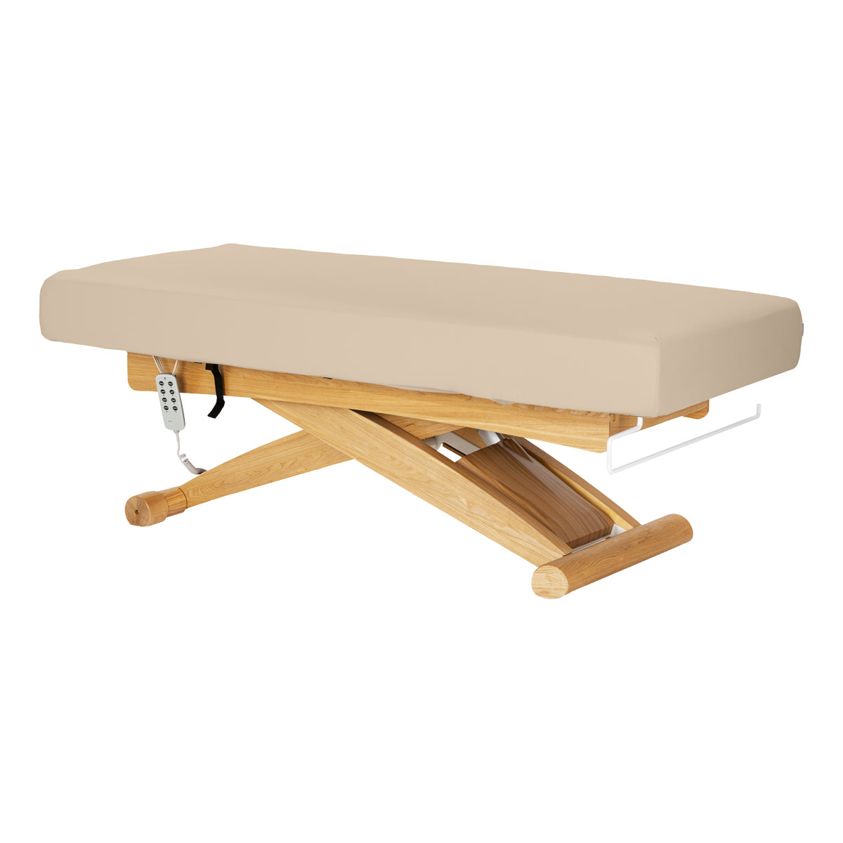 Sillon Siesta Marquesa SPA Elétrica – Bege, Base Castanho Claro · Vista geral
