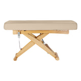 Sillon Siesta Marquesa SPA Elétrica – Bege, Base Castanho Claro · Vista lateral
