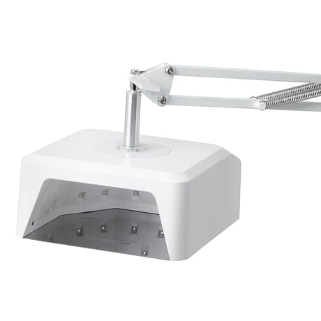 GLOW 112 UV/LED nail lamp on adjustable metal pedicure stand