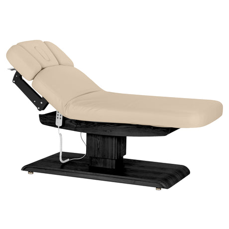 Marquesa SPA Elétrica Sillon Relax – Bege, Base Preto · Posição reclinada