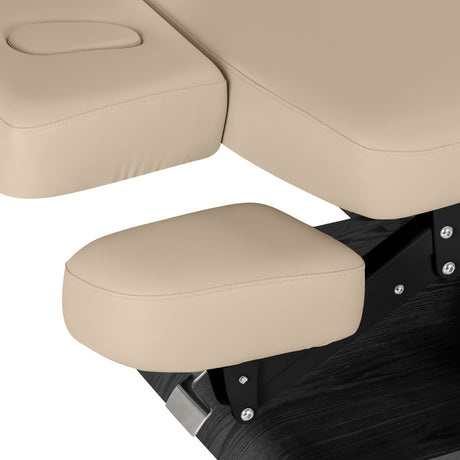 Marquesa SPA Elétrica Sillon Relax – Bege, Base Preto · Apoio de braços
