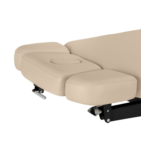 Marquesa SPA Elétrica Sillon Relax – Bege, Base Preto · Laterais do apoio de cabeça