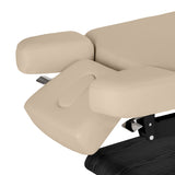 Marquesa SPA Elétrica Sillon Relax – Bege, Base Preto · Laterais do apoio de cabeça