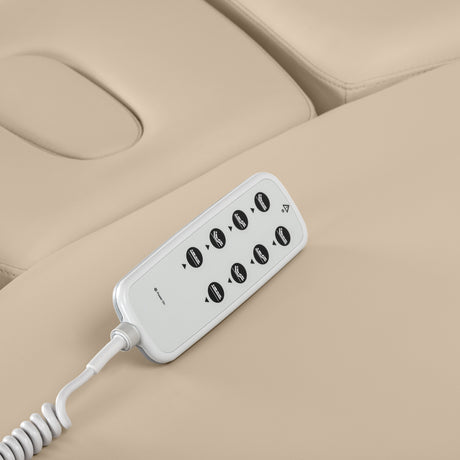 Marquesa SPA Elétrica Sillon Relax – Bege, Base Preto · Comando