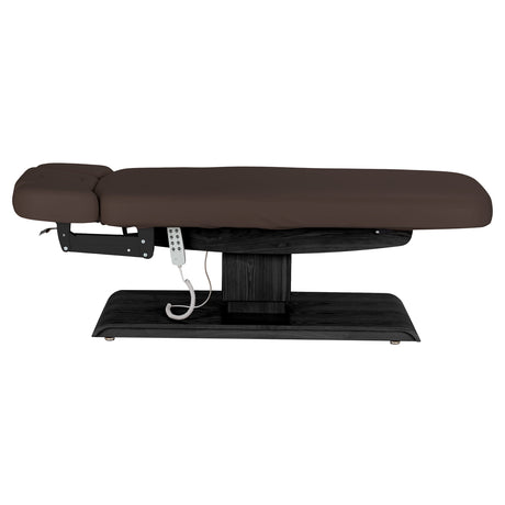 Marquesa SPA Elétrica Sillon Relax – Castanho-Escuro, Base Preto · Vista lateral